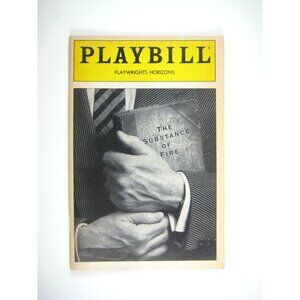 The Substance Of Fire Playbill Playwrights Horizons 1991 Sarah Jessica Parker